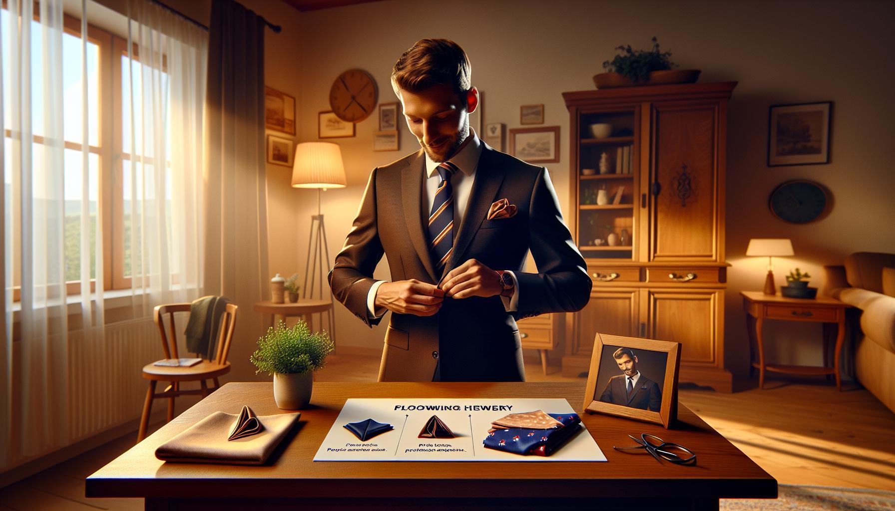 Jak složit kapesníček do saka: Elegance v každém detailu