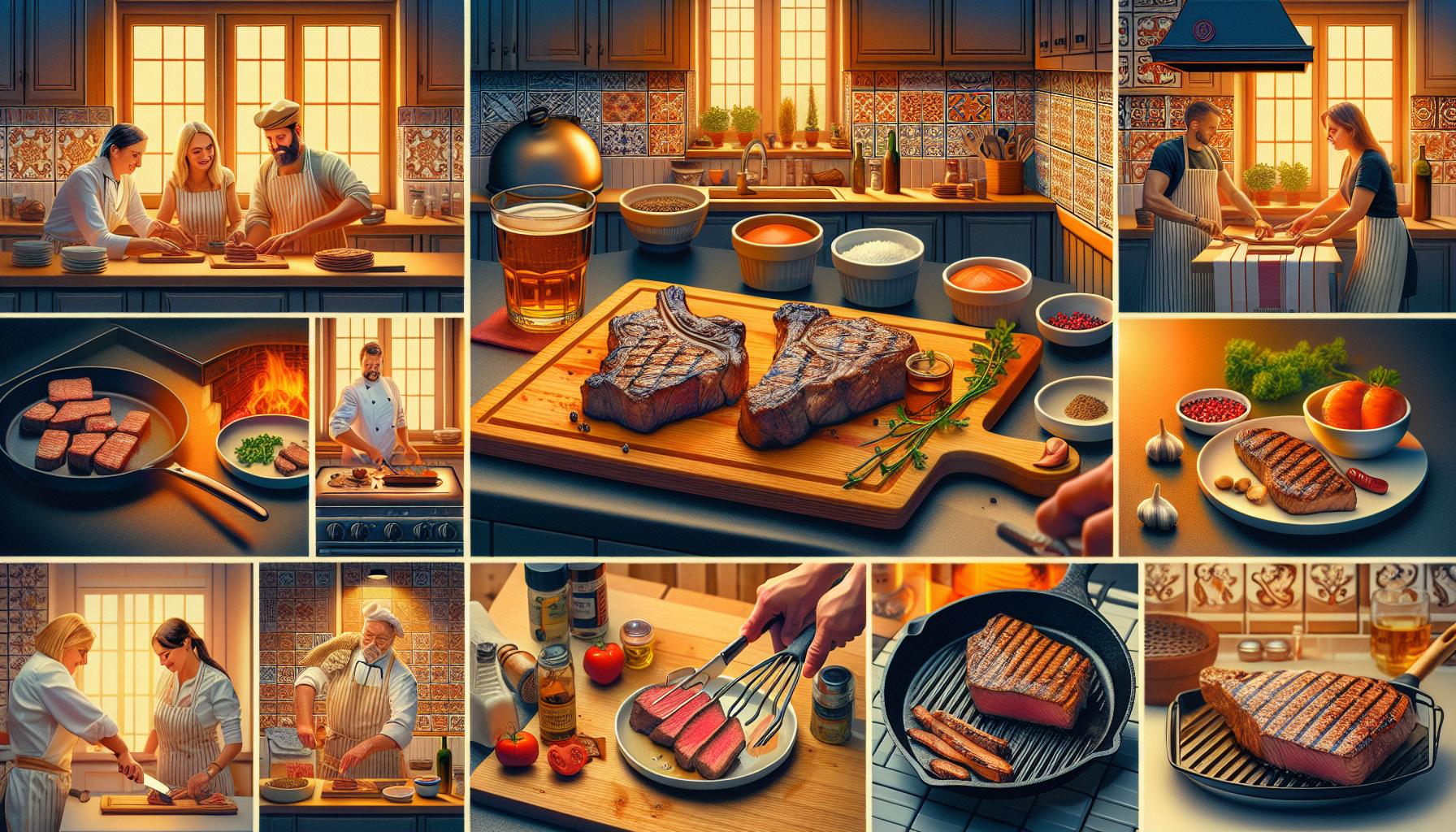 Různé způsoby přípravy steaků: od grilu po pánvi